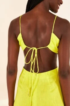 Farm Rio Lime Green Monstera Midi Dress -Perfect Top Shop 306330 04