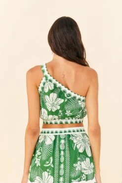 Farm Rio Off-White Macaw Elegance Crop Top -Perfect Top Shop 306377 03 1