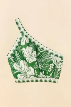 Farm Rio Off-White Macaw Elegance Crop Top -Perfect Top Shop 306377 05