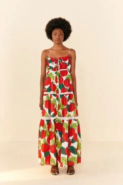 Farm Rio Tomato Midi Dress -Perfect Top Shop 306390 03