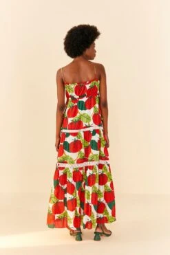 Farm Rio Tomato Midi Dress -Perfect Top Shop 306390 04