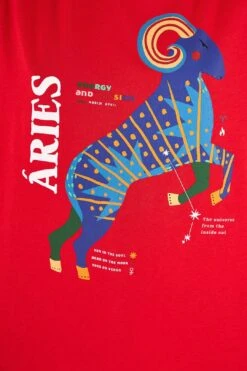 Farm Rio Aries Zodiac Organic Cotton T-Shirt -Perfect Top Shop 306689 04