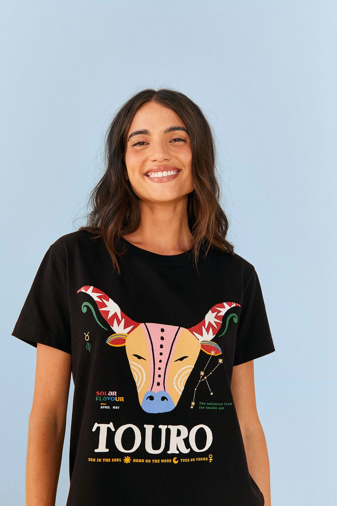 Farm Rio Taurus Zodiac Organic Cotton T-Shirt 3 Farm Rio Taurus Zodiac Organic Cotton T-Shirt