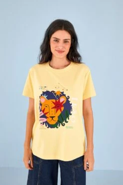 Farm Rio Leo Zodiac Organic Cotton T-Shirt 8 Farm Rio Leo Zodiac Organic Cotton T-Shirt -Perfect Top Shop 306693 02