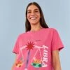 Farm Rio Libra Zodiac Organic Cotton T-Shirt -Perfect Top Shop 306695 01