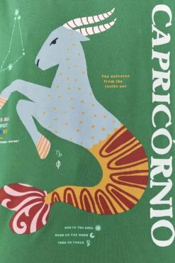 Farm Rio Capricorn Zodiac Organic Cotton T-Shirt 10 Farm Rio Capricorn Zodiac Organic Cotton T-Shirt -Perfect Top Shop 306698 04