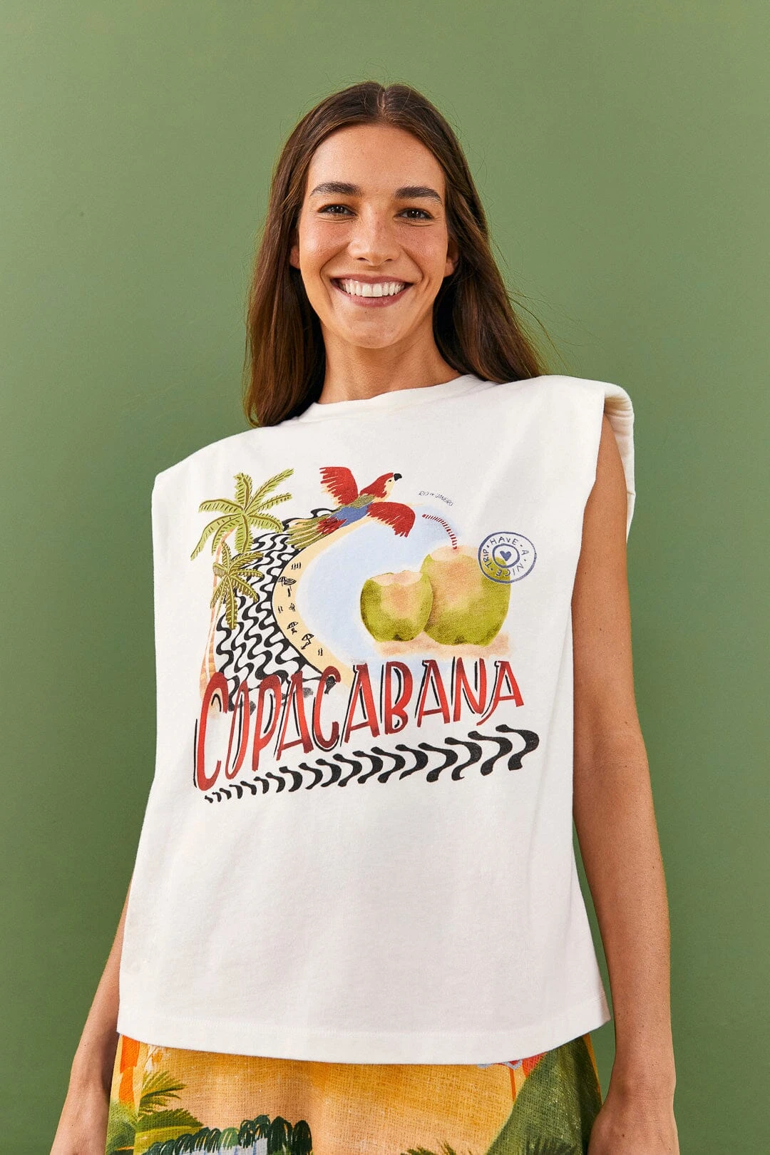 Farm Rio White Copacabana Organic Cotton T-Shirt 3 Farm Rio White Copacabana Organic Cotton T-Shirt