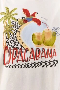 Farm Rio White Copacabana Organic Cotton T-Shirt 10 Farm Rio White Copacabana Organic Cotton T-Shirt -Perfect Top Shop 306708 04