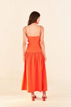 Farm Rio Orange Cut Out Midi Dress -Perfect Top Shop 306742 04 1