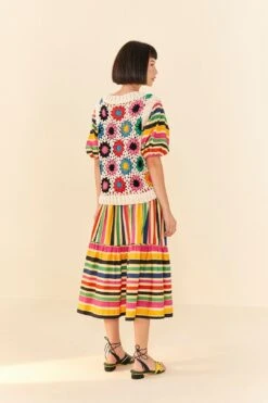 Farm Rio Multi Circles Crochet Vest -Perfect Top Shop 306752 03