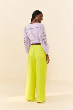 Farm Rio Lilac Lace Blouse -Perfect Top Shop 306897 04