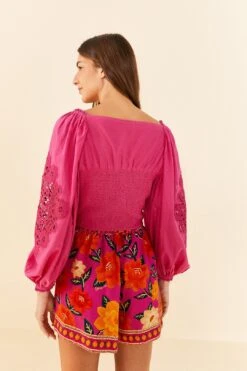Farm Rio Pink Lace Blouse -Perfect Top Shop 306900 04