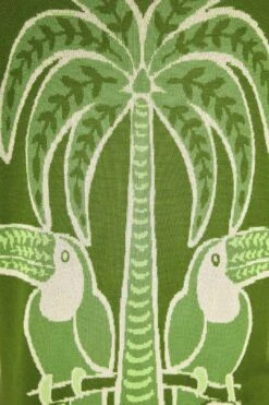 Farm Rio Green Summer Sunrise Lenzing™ Ecovero™ Viscose Knit Shirt -Perfect Top Shop 306911 05