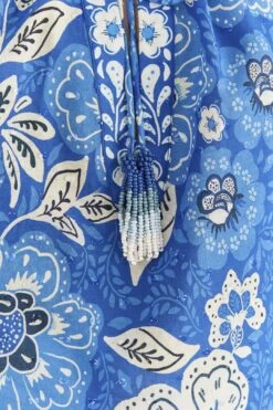 Farm Rio Blue Full Of Flowers Blouse -Perfect Top Shop 306916 05