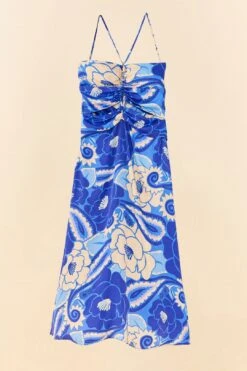 Farm Rio Blue Tropical Groove Lenzing™ Ecovero™ Viscose Midi Dress 13 Farm Rio Blue Tropical Groove Lenzing™ Ecovero™ Viscose Midi Dress -Perfect Top Shop 306997 06