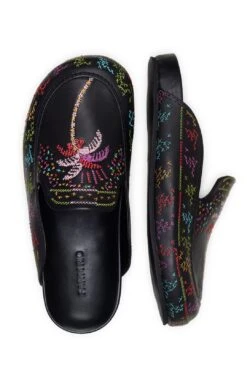 Farm Rio Black Coconut Tree Flat Clog -Perfect Top Shop 307688 04