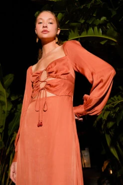 Farm Rio Caramel Cut Out Maxi Dress 9 Farm Rio Caramel Cut Out Maxi Dress -Perfect Top Shop 308183 03