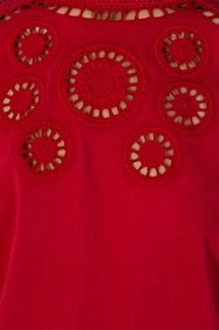 Farm Rio Red Romantic Blouse -Perfect Top Shop 308188 04