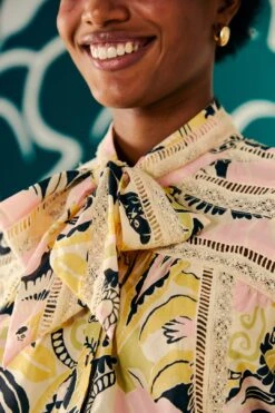 Farm Rio Sand Vintage Forest Blouse 9 Farm Rio Sand Vintage Forest Blouse -Perfect Top Shop 308206 03