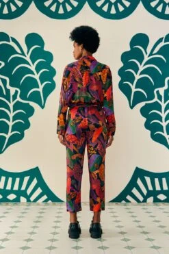 Farm Rio Leopard Mushroom Lenzing™ Ecovero™ Viscose Pants -Perfect Top Shop 308267 03