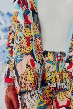 Farm Rio Banana Bunch Ski Puffer Jacket -Perfect Top Shop 308308 06