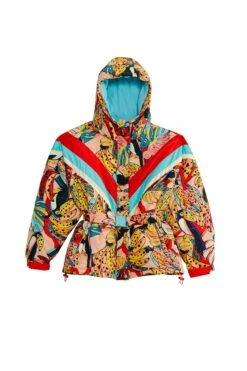 Farm Rio Banana Bunch Ski Puffer Jacket -Perfect Top Shop 308308 08