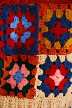 Farm Rio Multicolor Patchwork Crochet Vest -Perfect Top Shop 309108 04