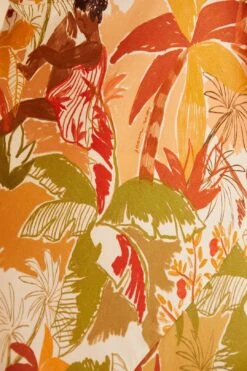 Farm Rio Sand Leopard Forest Midi Dress -Perfect Top Shop 309150 05