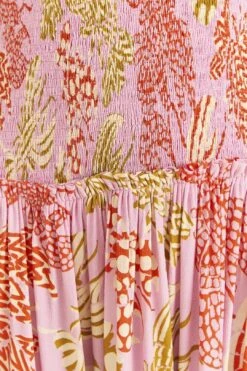 Farm Rio Pink Mixed Lobsters Midi Dress 14 Farm Rio Pink Mixed Lobsters Midi Dress -Perfect Top Shop 309155 06