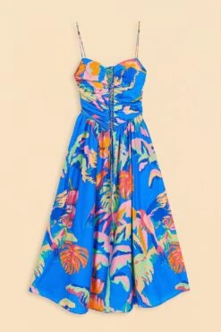 Farm Rio Blue Painted Jungle Midi Dress -Perfect Top Shop 309160 06