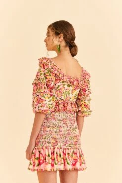 Farm Rio Pink Painted Bananas Top 11 Farm Rio Pink Painted Bananas Top -Perfect Top Shop 309177 04