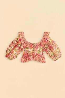 Farm Rio Pink Painted Bananas Top 13 Farm Rio Pink Painted Bananas Top -Perfect Top Shop 309177 06