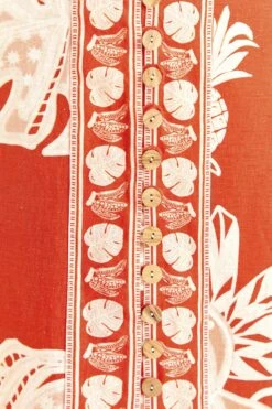 Farm Rio Red Lace Monsteras Crop Top -Perfect Top Shop 309178 05