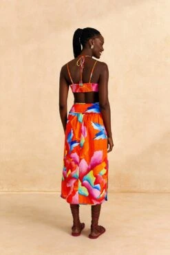 Farm Rio Red Ombre Chita Top -Perfect Top Shop 309186 04