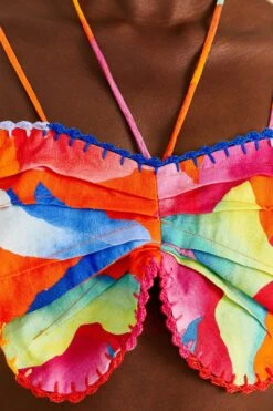 Farm Rio Red Ombre Chita Top -Perfect Top Shop 309186 05