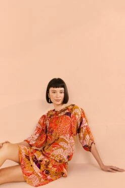 Farm Rio Beige Jungle Panther Blouse 9 Farm Rio Beige Jungle Panther Blouse -Perfect Top Shop 309188 03