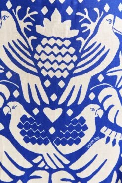 Farm Rio Navy Blue Jungle Scarf Midi Dress -Perfect Top Shop 309189 06