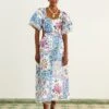 Farm Rio Off-White Romantic Bandanas Midi Dress -Perfect Top Shop 309191 01