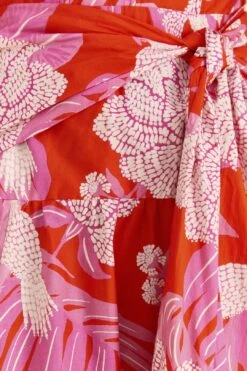 Farm Rio Red Dewdrop Floral Midi Dress 12 Farm Rio Red Dewdrop Floral Midi Dress -Perfect Top Shop 309194 05