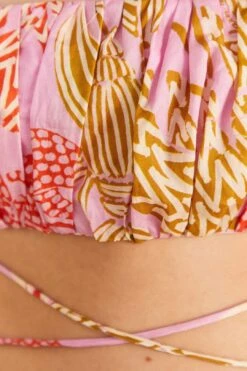 Farm Rio Pink Mixed Lobsters Top 9 Farm Rio Pink Mixed Lobsters Top -Perfect Top Shop 309201 05