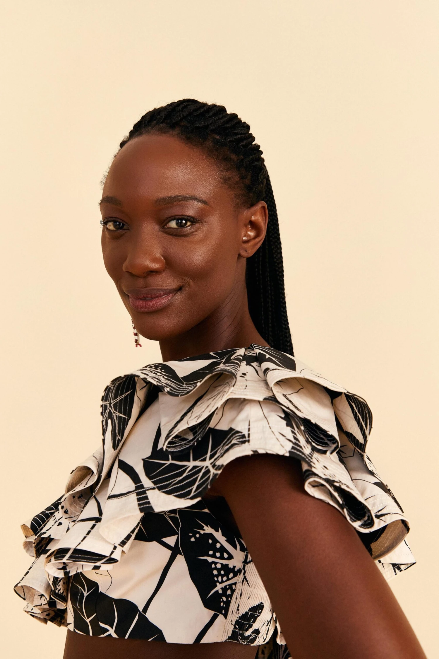 Farm Rio Off-White Graphic Leaves Organic Cotton Top 5 Farm Rio Off-White Graphic Leaves Organic Cotton Top - Image 3