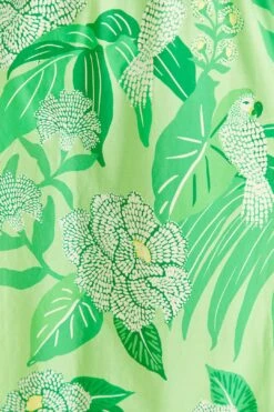 Farm Rio Green Dewdrop Floral Midi Dress -Perfect Top Shop 309210 04