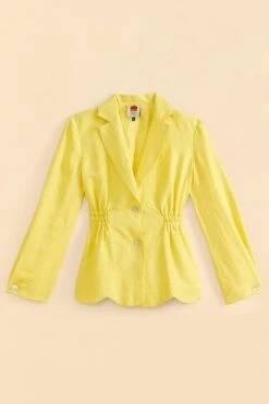Farm Rio Bright Yellow Blazer -Perfect Top Shop 309211 06