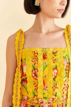 Farm Rio Yellow Fruits Paradise Blouse 9 Farm Rio Yellow Fruits Paradise Blouse -Perfect Top Shop 309219 03