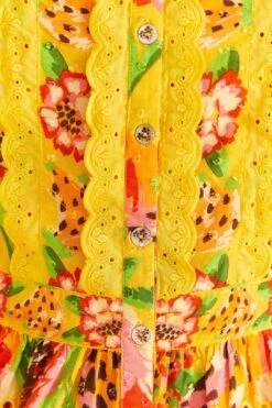 Farm Rio Yellow Fruits Paradise Blouse 11 Farm Rio Yellow Fruits Paradise Blouse -Perfect Top Shop 309219 05