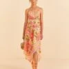 Farm Rio Pink Blooming Floral Midi Dress 1 Farm Rio Pink Blooming Floral Midi Dress -Perfect Top Shop 309286 01