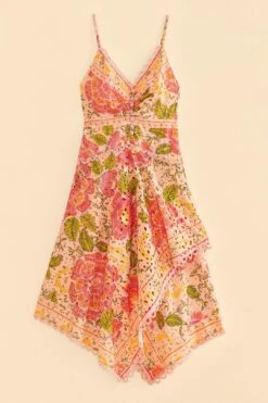 Farm Rio Pink Blooming Floral Midi Dress -Perfect Top Shop 309286 06