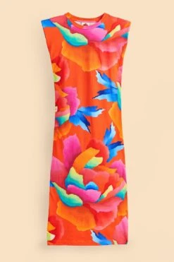 Farm Rio Red Ombre Chita T-Shirt Dress -Perfect Top Shop 309290 06