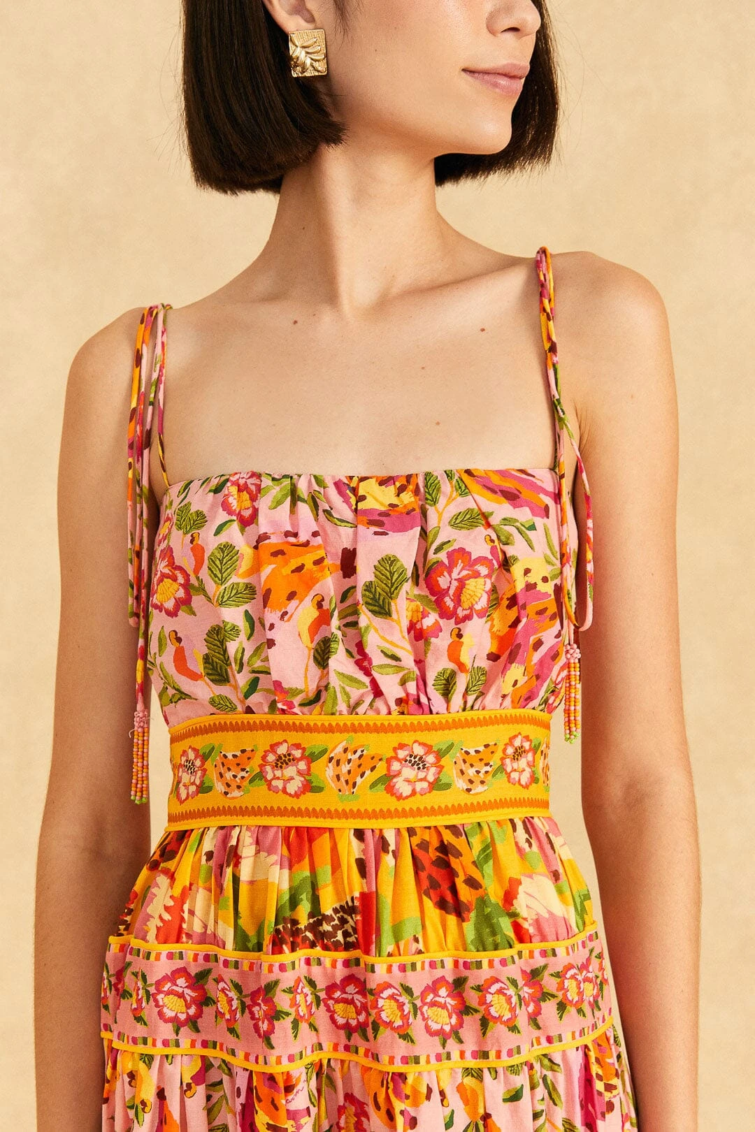 Farm Rio Mixed Fruits Paradise Midi Dress 5 Farm Rio Mixed Fruits Paradise Midi Dress - Image 3