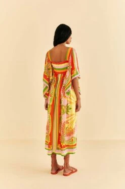 Farm Rio Beach Toucans Scarf Midi Dress -Perfect Top Shop 309297 04
